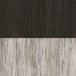 Mobile ingresso con specchio antracite effetto legno e rovere grigio IU14