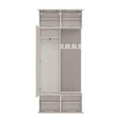 Mobile ingresso guardarobe 100x238 con appendiabiti beige cashmere MIT15