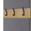 Mobile ingresso guardarobe 100x238 con appendiabiti rovere e grigio MIT15
