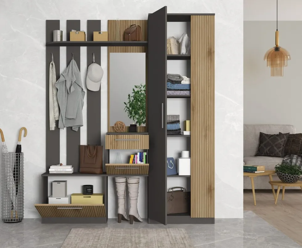 Mobile ingresso moderno con specchio IG3
