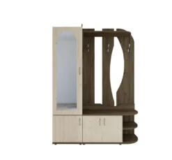 Mobile ingresso moderno con specchio in Rovere II4052