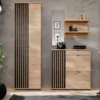 Mobile ingresso moderno rovere e nero 160x202 IP27