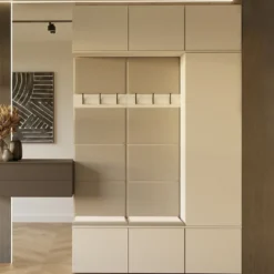 Mobile ingresso moderno 150x238 con scarpiera beige cashmere MIT10