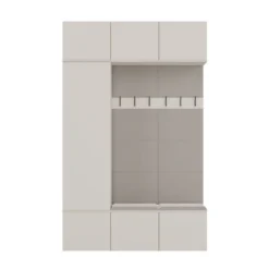 Mobile ingresso moderno 150x238 con scarpiera beige cashmere MIT10
