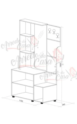 Mobile ingresso rovere naturale e cashmere IU20