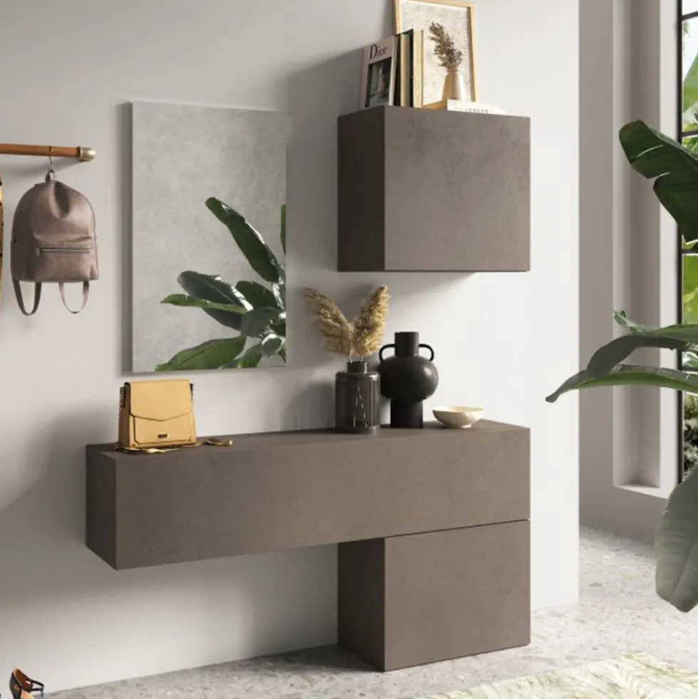 Mobile ingresso salvaspazio 138x190 cm bronzo IL4