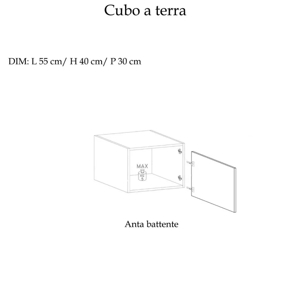 Mobile ingresso salvaspazio 138x190 cm bronzo IL4