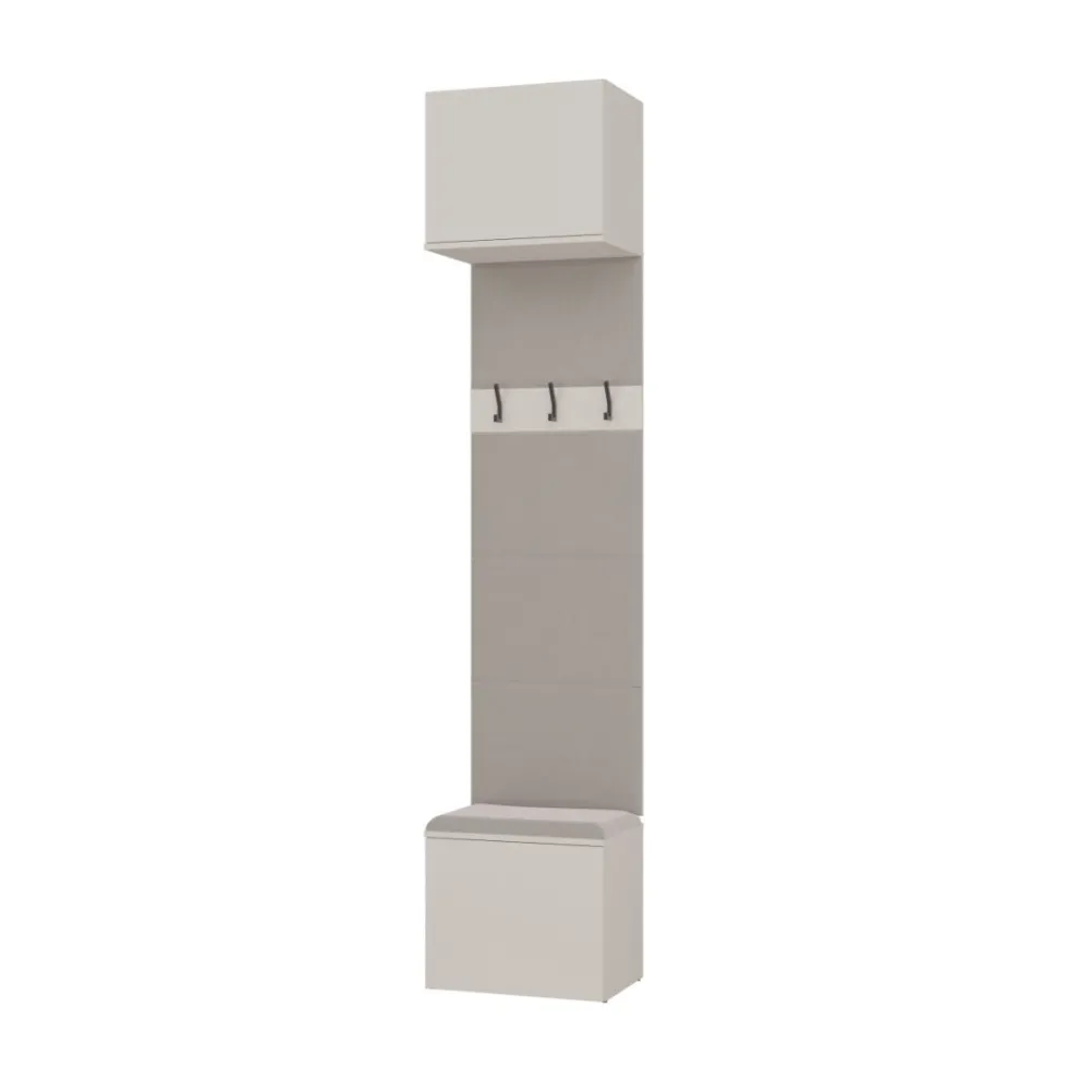 Mobile ingresso 200x238 cm con guardaroba e scarpiera beige cashmere MIT12