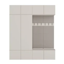 Mobile ingresso 200x238 cm con guardaroba e scarpiera beige cashmere MIT12
