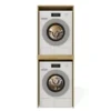 Mobile lavatrice e asciugatrice 64x180 cm in rovere MLT3