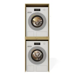 Mobile lavatrice e asciugatrice 64x180 cm in rovere MLT3