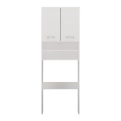 Mobile lavatrice 64x180 cm con mensole bianco opaco MLT5