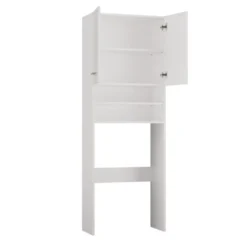 Mobile lavatrice 64x180 cm con mensole bianco opaco MLT5