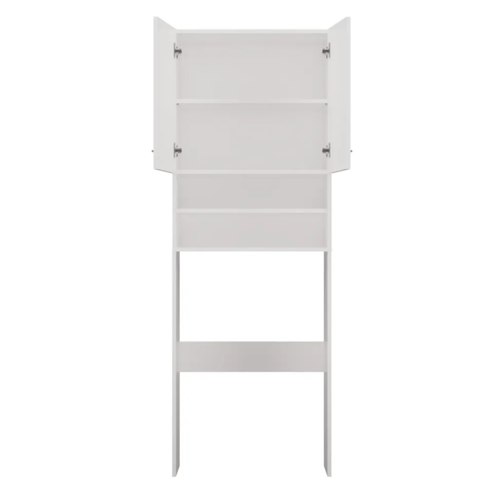 Mobile lavatrice 64x180 cm con mensole bianco opaco MLT5