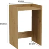 Mobile lavatrice 64x97,5 cm con ripiano rovere MLT1
