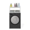 Mobile lavatrice 64x126 cm con 2 ripiani bianco opaco MLT6