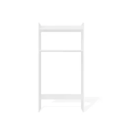 Mobile lavatrice 64x126 cm con 2 ripiani bianco opaco MLT6