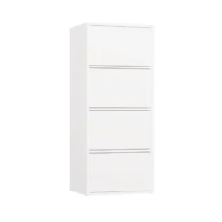 Mobile multiuso 50x119 cm con 4 ante tip-on bianco opaco MMT1