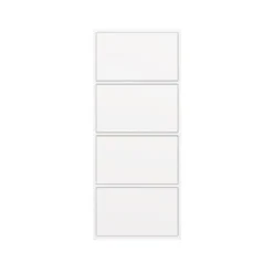 Mobile multiuso 50x119 cm con 4 ante tip-on bianco opaco MMT1