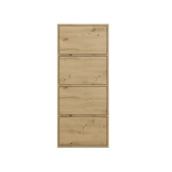 Mobile multiuso 50x119 cm con 4 ante tip-on rovere MMT1
