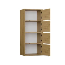 Mobile multiuso 50x119 cm con 4 ante tip-on rovere MMT1