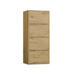Mobile multiuso 50x119 cm con 4 ante tip-on rovere MMT1