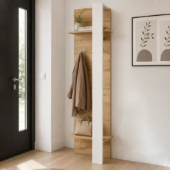Mobile per ingresso classico rovere e bianco AA4029