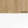 Mobile per ingresso con colonna 194x186 cm bianco lucido e rovere IL14
