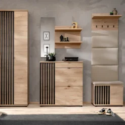 Mobile per ingresso moderno rovere e nero 230x202 IP31