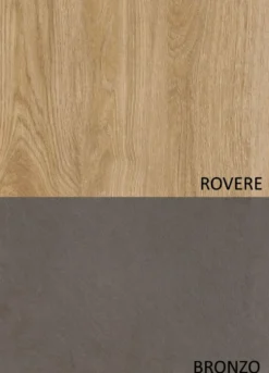 Mobile per ingresso moderno 150x169 cm bronzo e rovere IL12