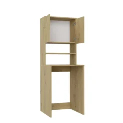 Mobile per lavatrice 64x180 cm con 2 ante e mensola rovere MLT2