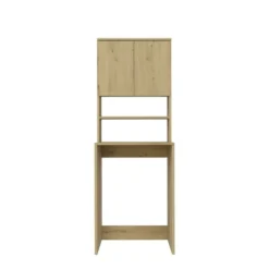 Mobile per lavatrice 64x180 cm con 2 ante e mensola rovere MLT2