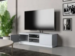 Mobile porta tv moderno 120 cm bianco PTVT1
