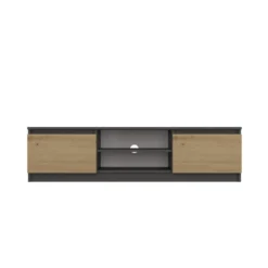 Mobile porta tv moderno 140 cm rovere e antracite PTVT2