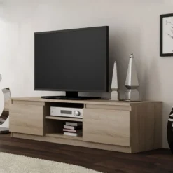Mobile porta tv moderno 140 cm rovere chiaro PTVT2