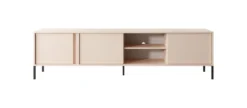 Mobile porta tv moderno con luce LED 203x53cm beige PTVLK4