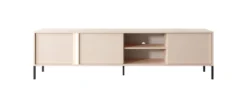 Mobile porta tv moderno con luce LED 203x53cm beige PTVLK4
