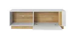 Mobile porta tv moderno con luci LED 138X45cm bianco PTVLK1