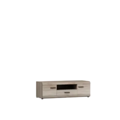 Mobile porta tv moderno 138x44cm con cassetto rovere chiaro PTVLK14