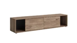Mobile porta TV moderno 180x40 cm con ante scorrevoli marrone PTG7