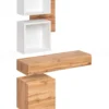 Mobile sospeso per ingresso bianco e rovere IP3