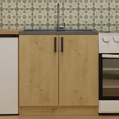 Mobiletto cucina salvaspazio 80x82 cm rovere MCT1
