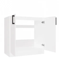 Mobiletto cucina salvaspazio 80x82 cm bianco opaco MCT1
