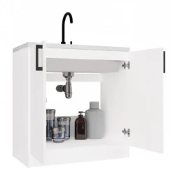 Mobiletto cucina salvaspazio 80x82 cm bianco opaco MCT1