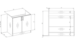 Mobiletto cucina salvaspazio 80x82 cm bianco opaco MCT1