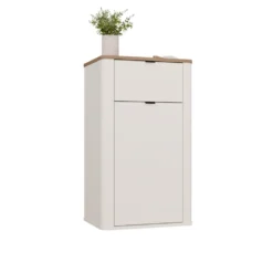 Mobiletto da bagno sospeso 48x83 cm con 2 ante rovere MBT8