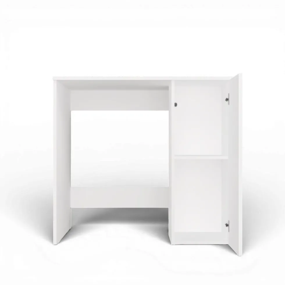 Mobiletto per lavatrice moderno 64x88,5 cm bianco opaco MLT7