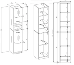 Mobiletto per lavatrice 64x88,5 cm con armadietto bianco opaco MLT10