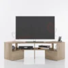 Mobile tv angolare rovere naturale PTI7