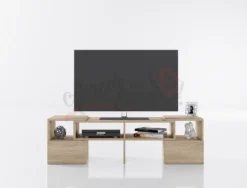 Mobile tv angolare rovere naturale PTI7